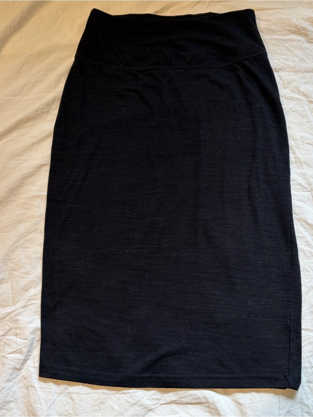 Athleta Black Pencil Skirt with Stretch Waistband